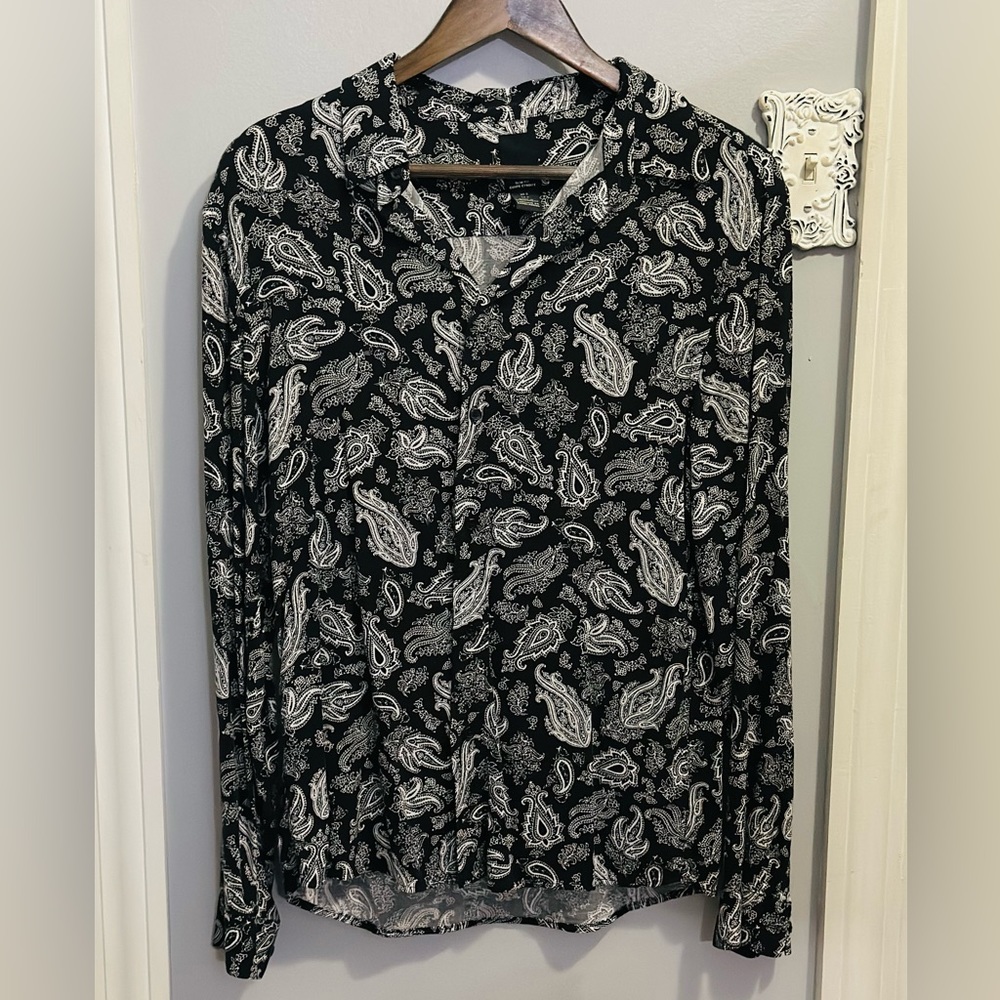 Paisley print long sleeve men’s top